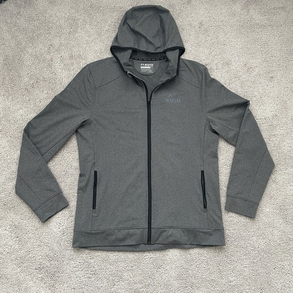Kuiu Pursuit Training Hoody Men's XL Gray Hunting Hooded Full Zip Jacket